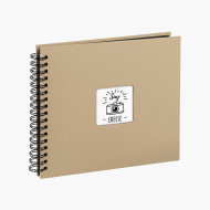 Album tip lipire FINE ART 50 de pagini TAUPE pagini negre, 28x24 cm