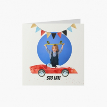 Felicitare personalizată Colecție de mașini, 14x14 cm
