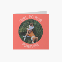 Felicitare personalizată Colecția Girls Gang, 14x14 cm