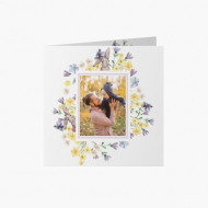 Felicitare personalizată campie de primavara, 14x14 cm