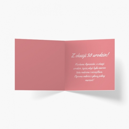 Felicitare personalizată Ziua ta de naștere, 14x14 cm