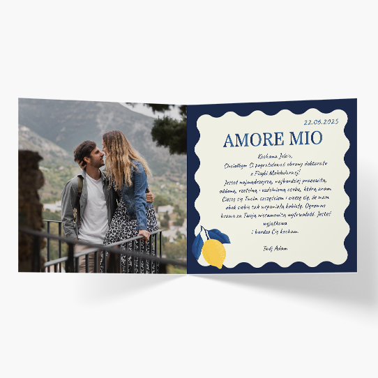Felicitare personalizată Dragul meu, 14x14 cm