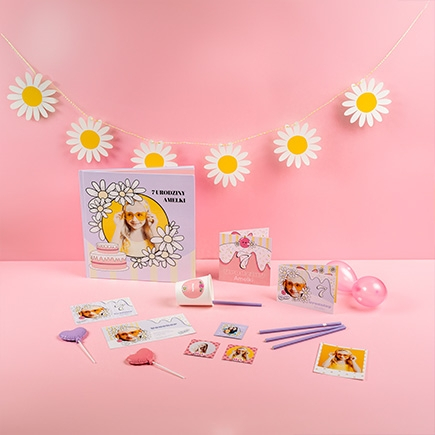 Felicitare personalizată Colecția Daisy, 14x14 cm