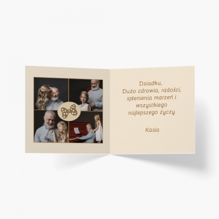 Felicitare personalizată Pentru iubitul meu bunic, 14x14 cm