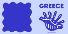 Greece fotocarte, 30x30 cm