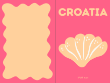 Croatia fotocarte, 20x30 cm