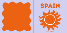 Spain fotocarte, 20x20 cm