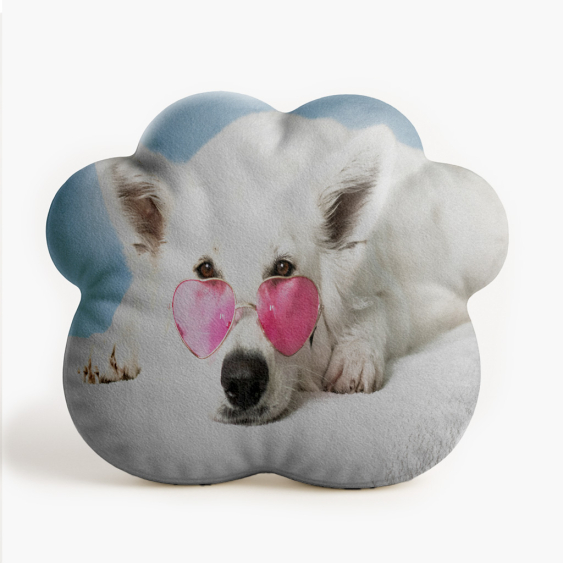 Pernă 3D personalizată, catifea, Proiectul tău PAW, 44x44 cm