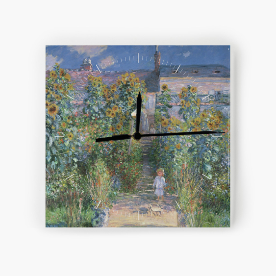 Ceas, Monet - Grădina lui Monet din Vétheuil
