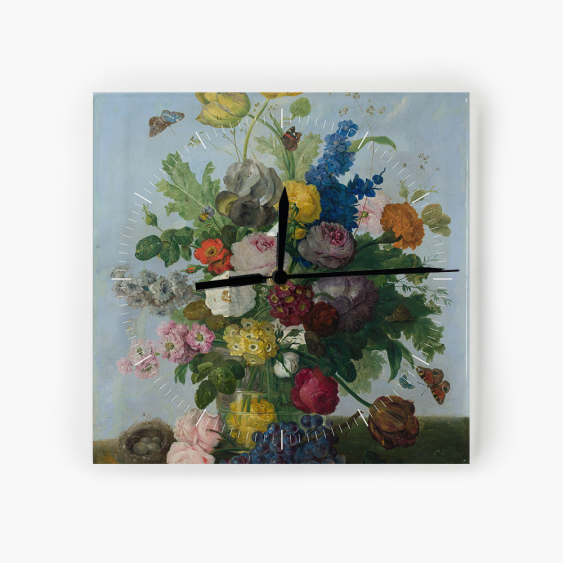 Ceas, S. Wegmayr „Un buchet de flori și un cuib”
