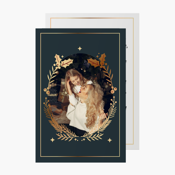 Felicitare personalizată Eleganță Evergreen 1, 10x15 cm