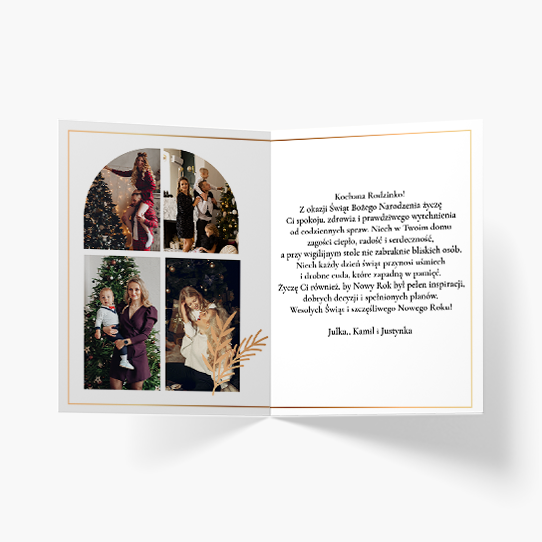 Felicitare personalizată Eleganță Evergreen 3, 20x30 cm