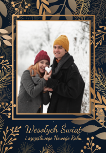 Calendar de perete, Golden Christmas 2, 20x30-A4 cm