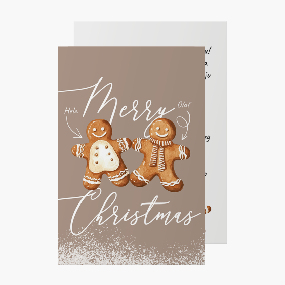 Felicitare personalizată Turtă dulce pentru timp vesel, 10x15 cm