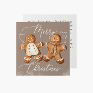 Felicitare personalizată Joyful Time Gingerbread, 14x14 cm