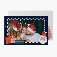 Felicitare personalizată Joyful Time Santa, 15x10 cm