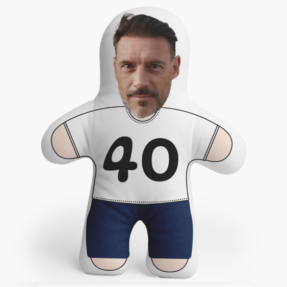 Pernă 3D personalizată, catifea, Ziua de naștere Mini Me, 46x33 cm