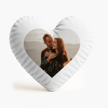 Pernă 3D personalizată, catifea, Inimă, 33x33 cm