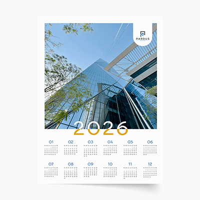 Calendar cu o singură față, Simplu, 50x70 cm