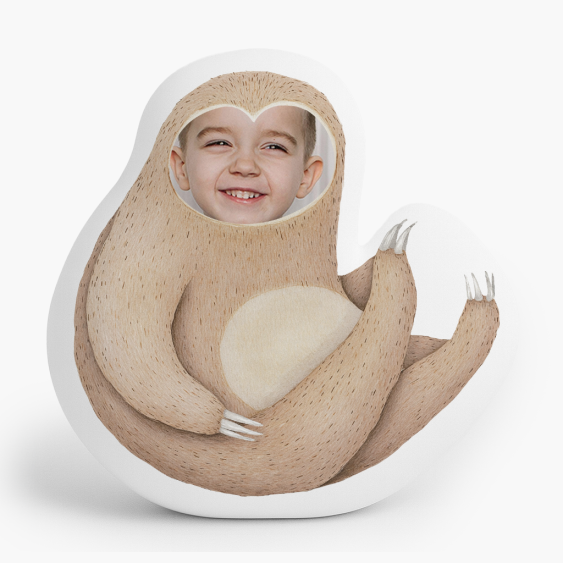 Pernă 3D personalizată, catifea, Lene, 30x30 cm