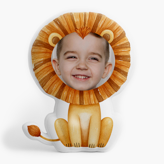 Pernă 3D personalizată, catifea, Lew, 30x30 cm