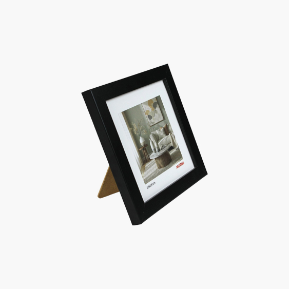 Ramă foto pentru poze pătrat 15x15 negru, 15x15 cm