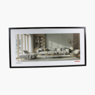 Ramă foto panoramica 100x50 neagra, 100x50 cm