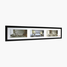 Ramă foto pentru poze panoramic 15x90 negru, 15x90 cm