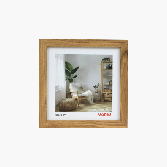 Ramă foto pentru poze stejar pătrat 20x20, 20x20 cm