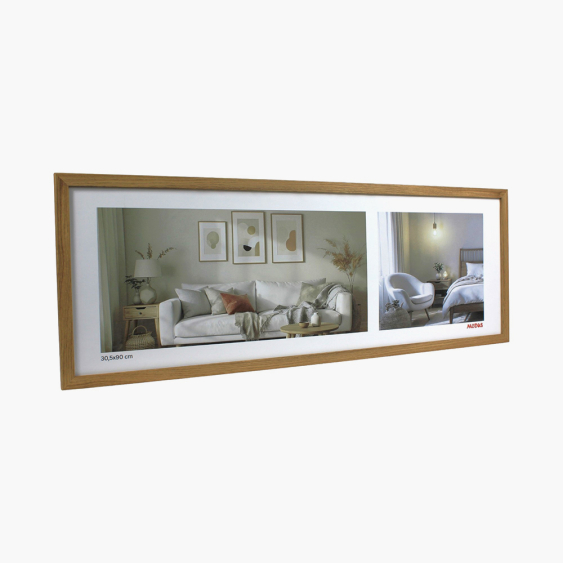 Ramă foto pentru poze stejar panoramic 30x90, 30x90 cm