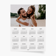 Calendar de perete, Proiectul tău – calendar pe o singură pagină, 30x40 cm