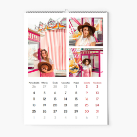 Calendar de perete, Șablon gol, 20x30-A4 cm