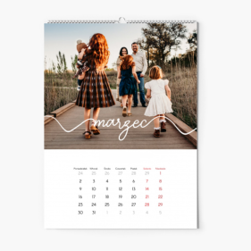 Calendar de perete, Familial, 30x40-A3 cm