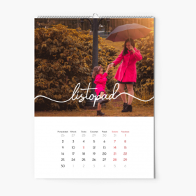 Calendar de perete, Familial, 30x40-A3 cm