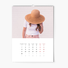 Calendar de perete, Designul calendarului tău, 20x30-A4 cm