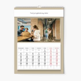 Calendar de perete, Calendarul companiei, 20x30-A4 cm