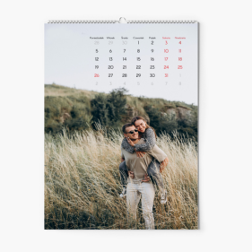 Calendar de perete, Fotografie completă, 20x30-A4 cm