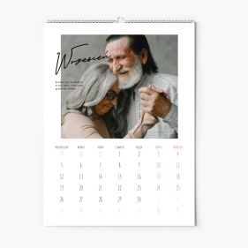 Calendar de perete, Minimalist, 30x40-A3 cm