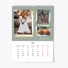 Calendar de perete, Pentru lipirea fotografiilor, 20x30-A4 cm
