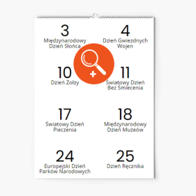 Calendar de perete, Sărbători neobișnuite, 20x30-A4 cm