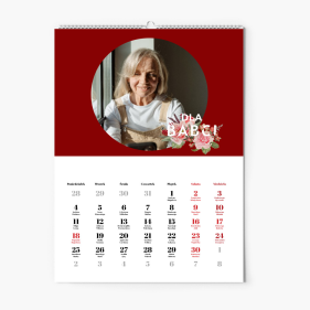 Calendar de perete, Un cadou pentru bunicii iubiți, 20x30-A4 cm