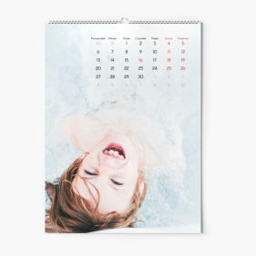Calendar de perete, Fotografie completă, 20x30-A4 cm