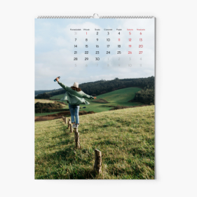 Calendar de perete, Fotografie completă, 20x30-A4 cm