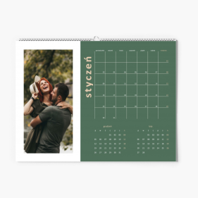 Calendar de perete, Proiectul tău de calendar orizontal, 30x20-A4 cm