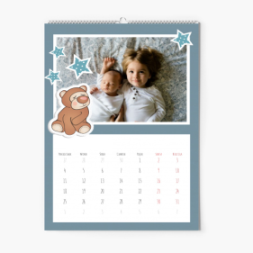 Calendar de perete, Aventurile copiilor, 30x40-A3 cm
