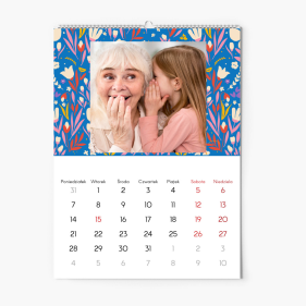 Calendar de perete, Colecția Te iubesc - Versiunea 1, 30x40-A3 cm