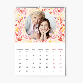 Calendar de perete, Colecția Te iubesc - Versiunea 1, 30x40-A3 cm