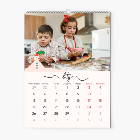 Calendar de perete, Crăciun modern, 30x40-A3 cm