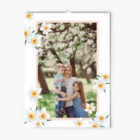 Calendar de perete, Flori pentru tine, 20x30-A4 cm