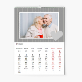 Calendar de perete, Pentru bunica și bunicul, 30x40-A3 cm